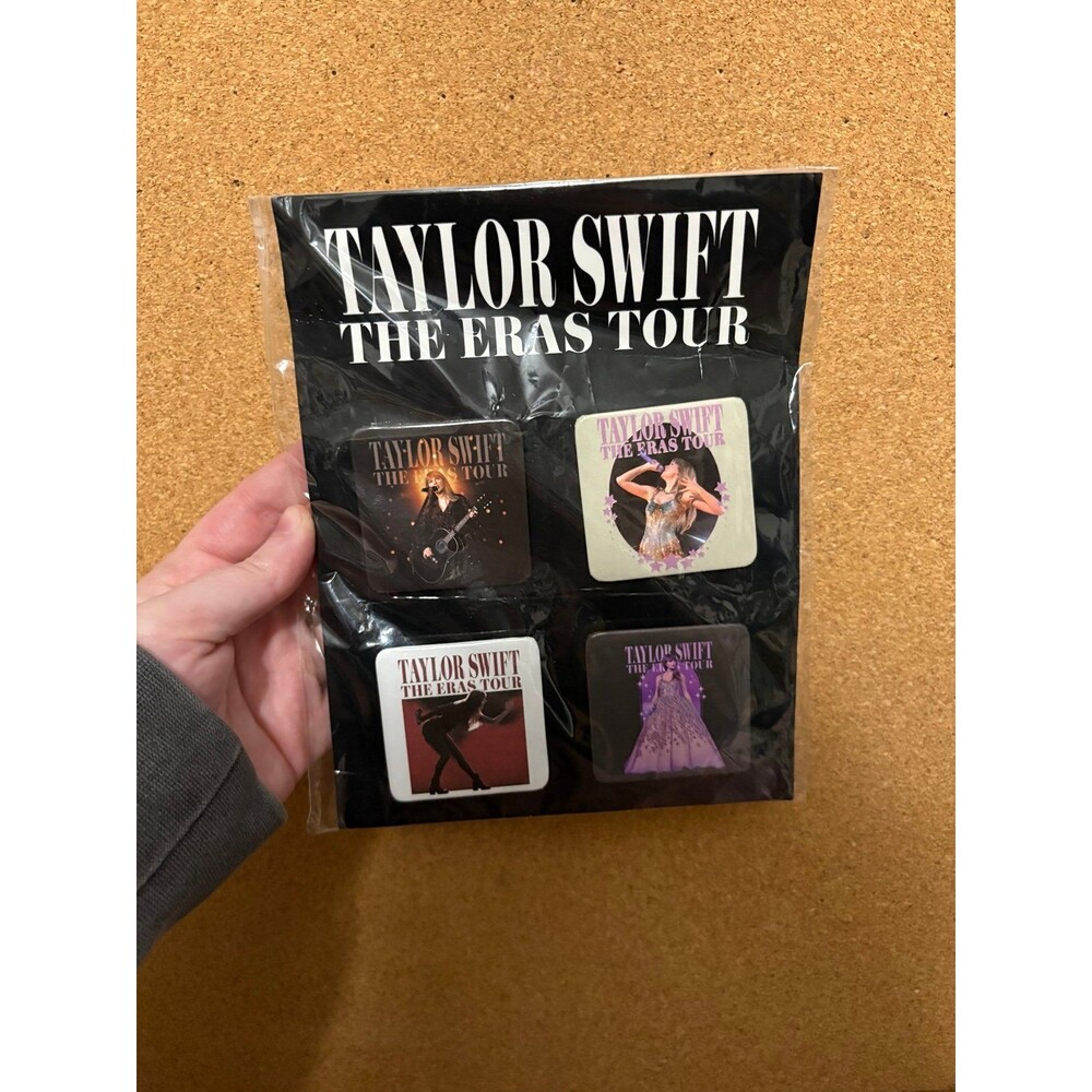Taylor Swift - 4 Photo Pins Set - The Eras Tour Official Merch - Brand New